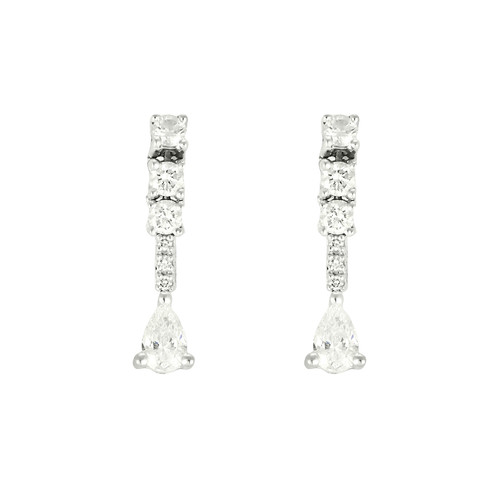 Boucles oreilles or blanc - d'oreilles,