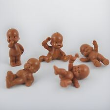 5 poupées LES BÉBÉS marron