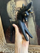 Cheval Statuette Animalière Fonte d'Aluminium Vintage Design