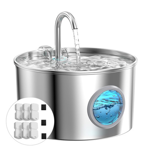 Fontaine eau chat inox - a, inox: