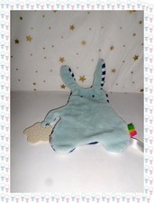 ㊲ Doudou Plat  Lapin Bleu