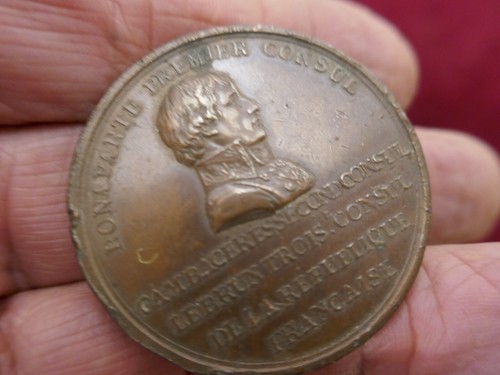 Medaille première pierre - medaille,