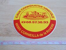 Wine sticker - WINE COOPERATIVE WINERY - RIVER CORNEILLA