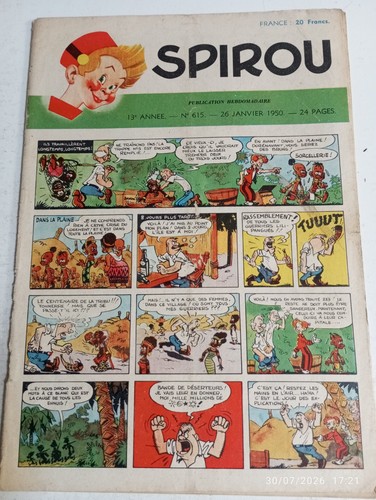 Hebdomadaire spirou 615 de - hebdomadaire,