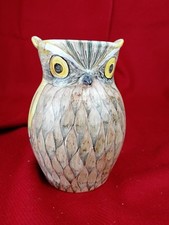 Céramique Vase en forme de Chouette,  Poterie , signée Dauphin MDT...