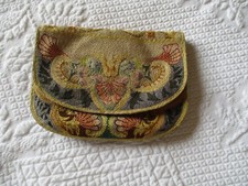 Antique 1925 Small Makeup Theatre Pouch