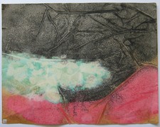 PIAUBERT JEANS MIXED MEDIA SIGNED PAPER PENCIL HANDSIGNED MIXED TECH. DRAWING