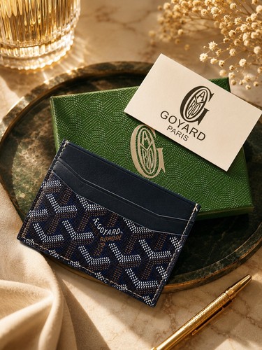 Porte carte goyard bleu marine - porte,