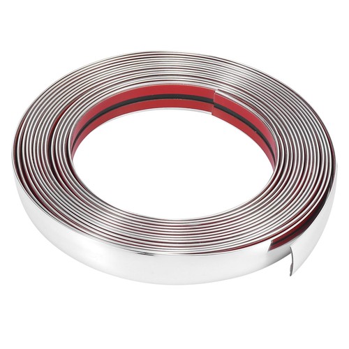 8mx25mm pvc chrome argenté - pvc,