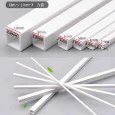 10x ABS Plastique Carré Creux Tube Main Sable Table Modèle Construction Matériel