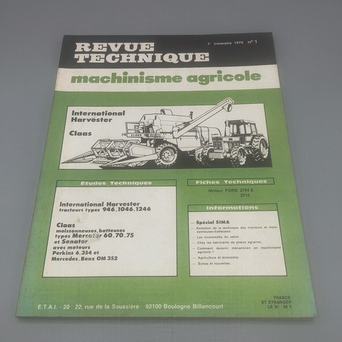 Revue technique machinisme - technique,