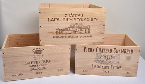 Caisses vin bois vides - caisses, en