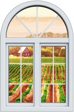 Sticker Fenêtre trompe l'oeil