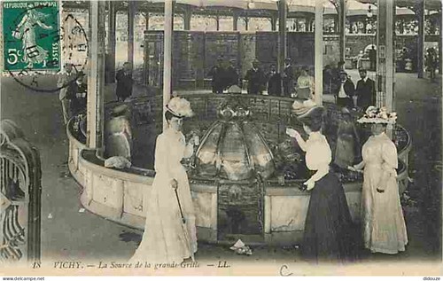 Antique postcard vichy - postcard,
