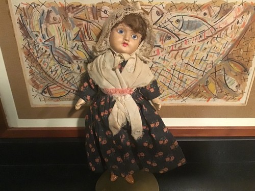 Petite poupée ancienne - poupée, tête