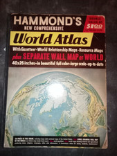 Ancien atlas mondial en anglais - HAMMOND'S World Atlas - 1951 - Complet