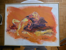 Peinture abstraite signée