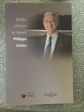 Livres Droit Étude Offerte Au Doyen Philippe Simler