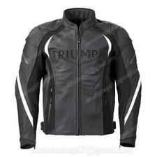 TRIUMPH Veste en Cuir de Moto