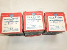 LOT TSF RADIO 3x TUBE Diode-Pentode TELEFUNKEN DAF11 German Steel Y8A Röhre =°=