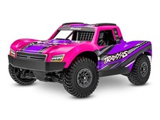 Traxxas Mini Slash 4WD Brushless BL-2S RTR 1:12 Short Course Truck rose avec ...