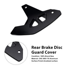 Rear Brake Disc Guard Cover For Suzuki DR-Z400SM 2000-2024 DRZ400/S/E Black'