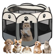 Enclos pliable pour chiot - Enclos pliable pour chien - Enclos pour chat - Po...