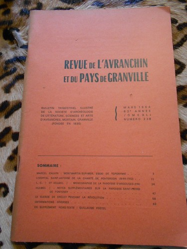 Revue avranchin et du - revue, de