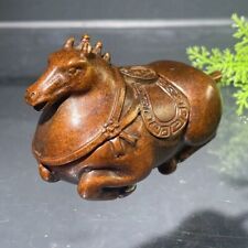 Collection Chinese old bronze fortune horse statue Figurines gift table deco