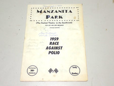 1959 MANZANITA PARK RACE PROGRAM PHOENIX AZ