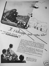 KODAK MOVIE ADVERTISING IT ESCAPES THROUGH YOUR LIVING ROOM FROM YOUR CHAIR