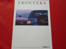OPEL Frontera A 5 Türer + Sport Prospekt Brochure Depliant Folleto von 1991