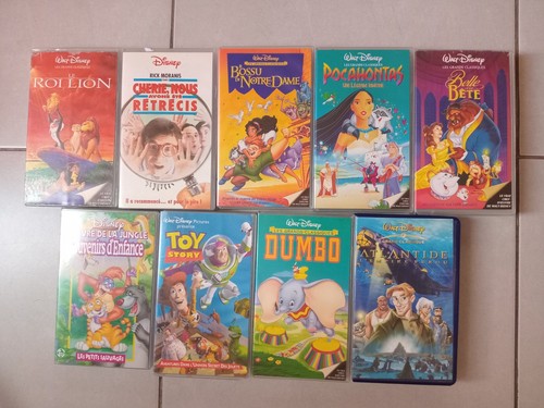Lot cassettes vidéo vhs - cassettes,