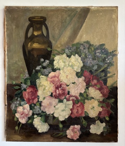 Tableau ancien huile nature - tableau,