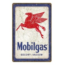 PLAQUE  MÉTAL MOBIL  DE BAR GARAGE PUB STATION ESSENCE  30 X 20 CM 