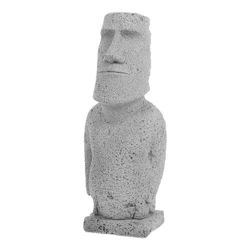 Detailed grey moai statue for - detailed,