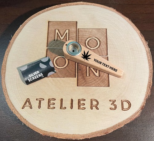 Pipe bois avec foyer métal - , +