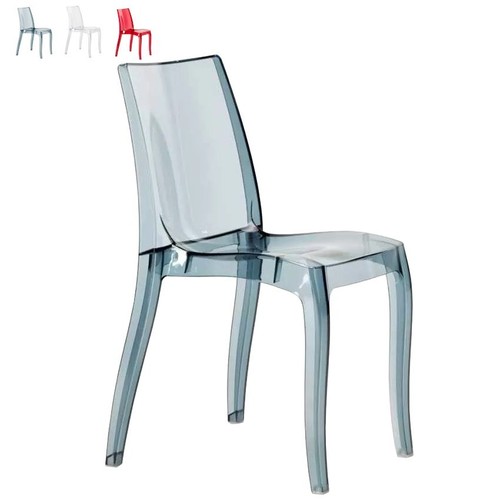 Chaise empilable transparente - chaise,
