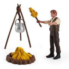 Simulation Faire Bouillir L'eau Camping Portique Pique-Nique Scène Action