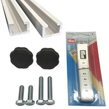 2x 1m Aluminium C Profil Avec