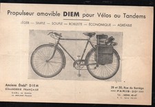 (motorcycle) old advertising papers: DIEM removable thruster for bicycle P46437)