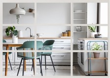 Ensemble de miroirs muraux à