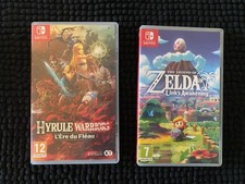 boitiers nintendo switch zelda ~hyrule warriors et links awakening (vides)
