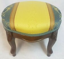 RARE LARGE ROUND VOLTAIRE FOOTREST Luxurious Fabrics