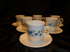 lot de 6 tasses café et sous