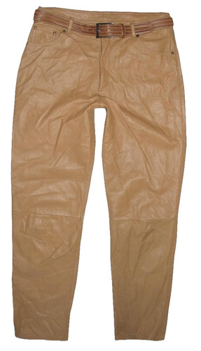 Jean cuir beige - en,