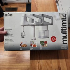 Braun Multimix 220W Handheld Mixer 3-in-1 Mixer Blender Chopper M870
