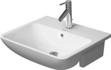 Duravit ME by Starck lavabo semi-encastrable, 1 trou de robinetterie, trop-pl...