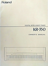 Roland KR-350 Digital Intelligent Piano Keyboard Original Owner's Manual Book.