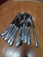 Couteaux métal argenté x12